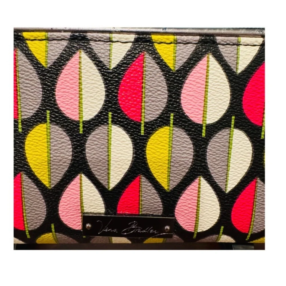 VERA BRADLEY Moon Drops Faux Leather Accordion Zip Around Wallet - Picture 9 of 9